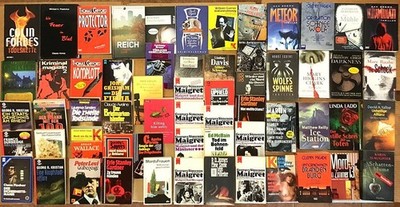60 Bücher Krimis Kriminalromane, Krimi, Thriller, Wallace, Simenon, Gardner, Har
