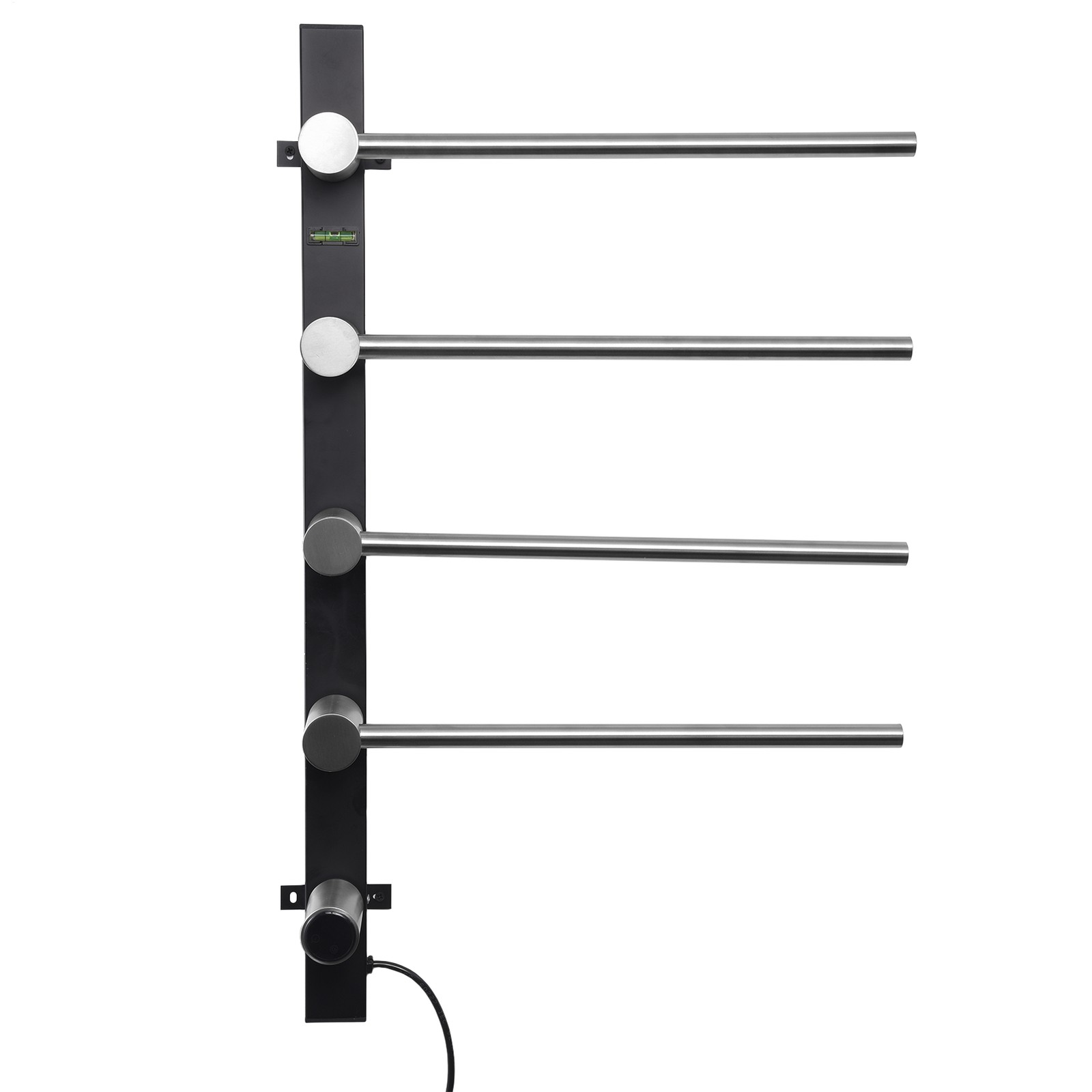 Electric LCD Heated Towel Rack with Timer for Bathroom