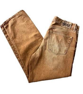Stussy New Classic Big Ol Jeans Vintage Brown Size 34 | eBay