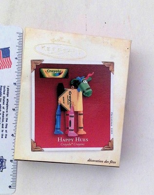 Hallmark Crayola Crayons Happy Hues Keepsake Christmas Ornament 2005 Sue Tague