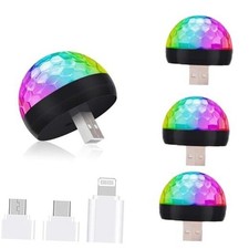 USB Mini Disco Light USB Mini Portable Disco Ball 1 Count USB Disco Ball Light