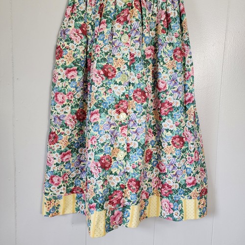 My Twinn Girl Dress Vintage Short Sleeve Girls 8 Floral Dress Peter Pan Collar - Picture 5 of 10
