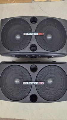 Celestion SR1 MK2  8 inch speakers - pair. With wall mount brackets