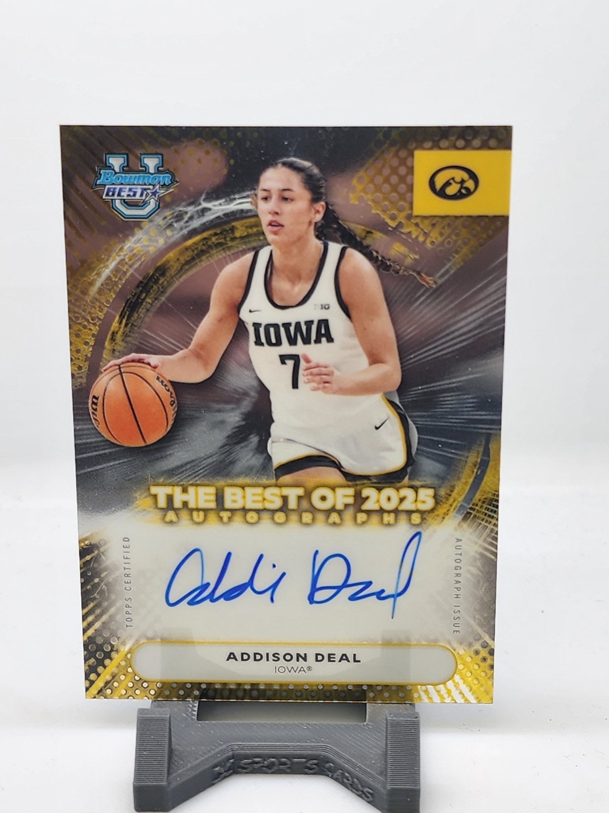 Addison Deal 2025-26 Bowman U Best Auto #BA-AE Iowa Hawkeyes