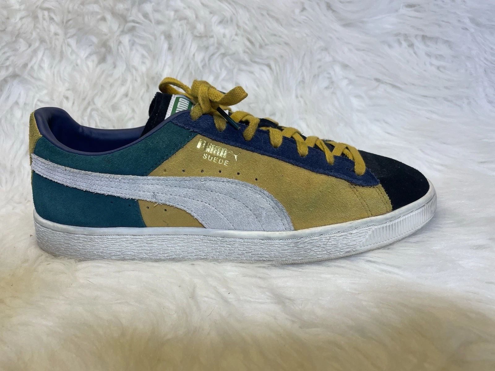 Scarpe Puma uomo taglia 11 blu scamosciato Iconix 23 sneakers stringate casual atletiche