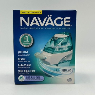BRAND NEW Navage Congestion Relief Saline Nasal Irrigation Nasal Care w/SaltPods