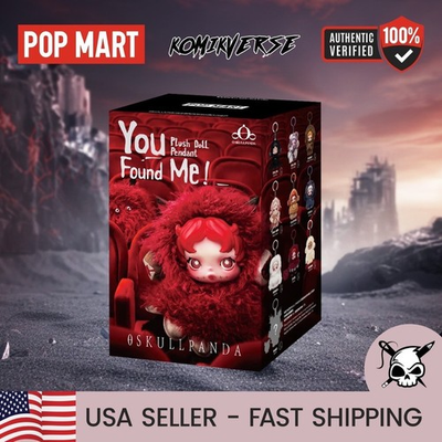 #ad OVERSTOCK POP MART SKULLPANDA YOU FOUND ME PLUSH DOLL PENDANT BLIND BOX $19.99