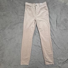 NWT LOFT The Skinny High Rise Corduroy Pants Women's Size 27 Beige Regular Fit