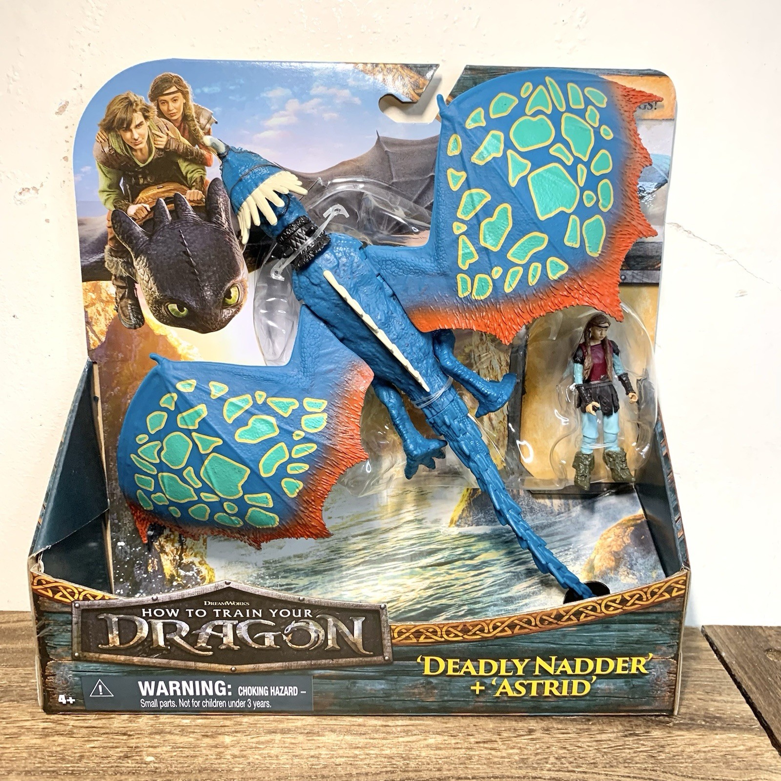 How To Train Your Dragon Unisex Multicolor Deadly Nadder & Astrid Action Figures - Image 2