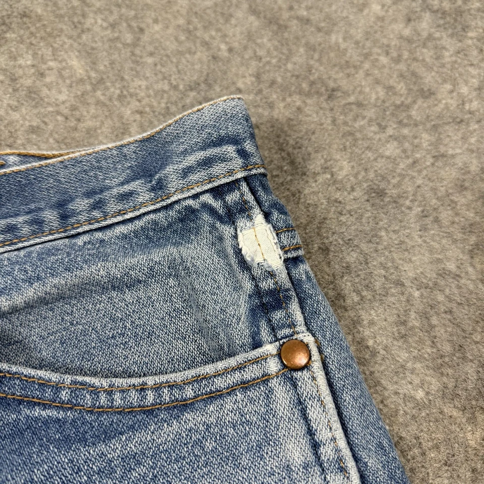 Pantalones de mezclilla Wrangler Vintage 936 vaqueros occidentales para hombre 33x32 (W33xL30 real) azul Foto 4 de 4