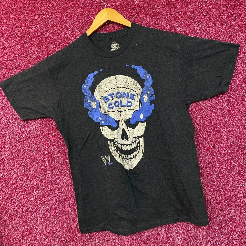 Camiseta WWE Stone Cold Steve Austin Calavera Diseño Gráfico Grande Foto 3 de 4