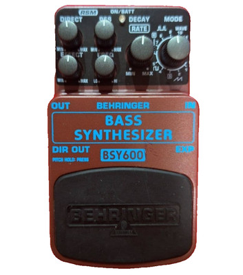ベース Behringer BASS SYNTHESIZER BSY600 Behringer BSY600 Bass Synthesizer Guitar Pedal Used Tested