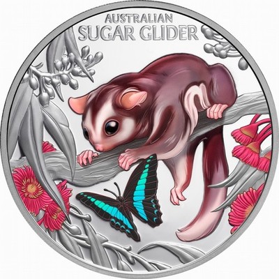 Niue 2026 BABY SUGAR GLIDER Joey Cute & Cuddly Endangered $1 Oz Pure Silver OGP