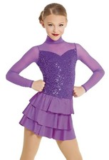 Dance Costume Medium Adult Purple Weissman 11960 Jazz Tap Clogging Musical Sequi