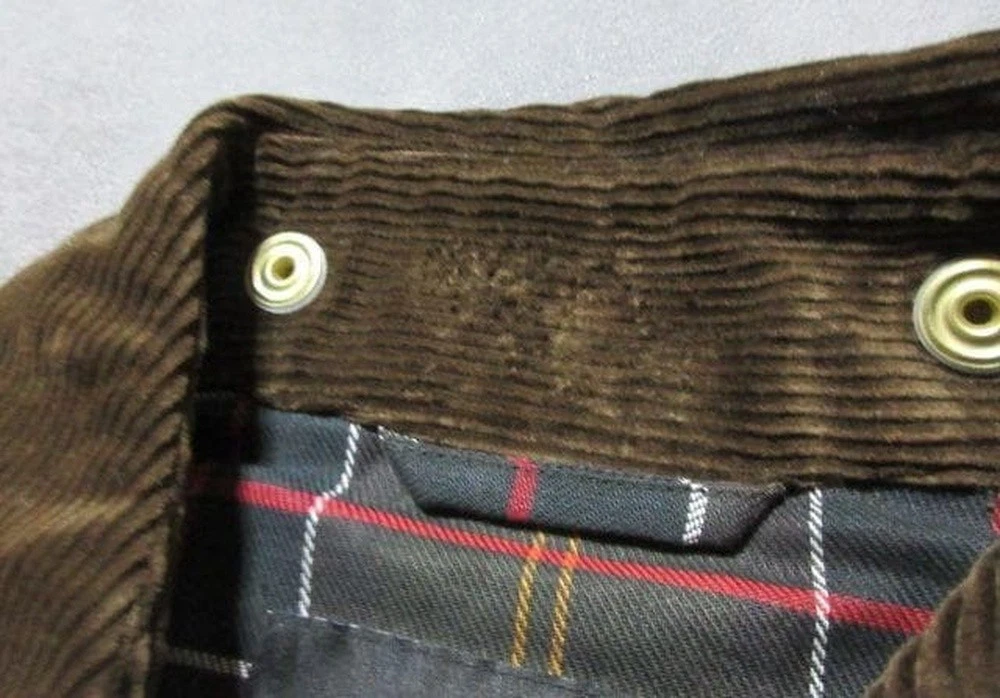 Barbour × FREAK'S STORE BEDALE Wine Red Sample Corduroy Collar Jacket 42 F/S image 10