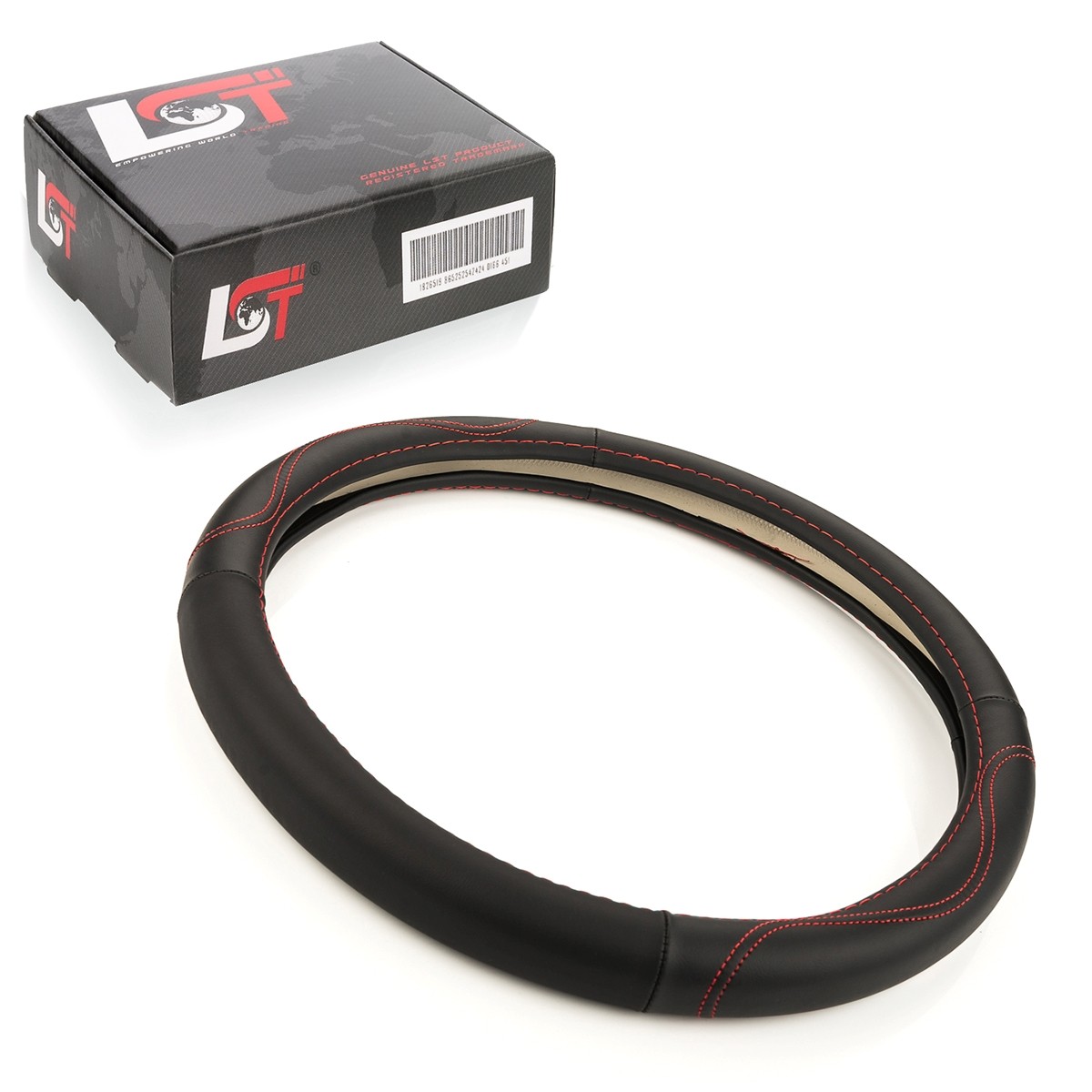 Steering Wheel Cover Ø 38x9cm 15x3.5 Inches Anthracite for FIAT