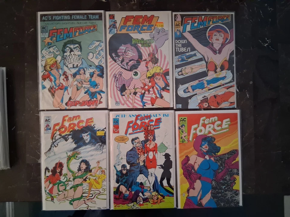 ¡FEMFORCE! Gran Lote de 22 AC Comics Bill Negro GGA En muy buen estado o mejor, ¡ver descripción! Foto 2 de 4