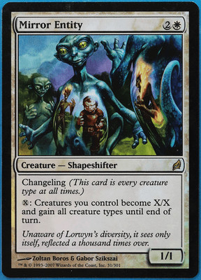 Mirror Entity FOIL Lorwyn PLD White Rare MAGIC MTG CARD (ID# 505609) ABUGames