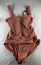 Bloch Dance Wear Body Suit Lace up Front Cami Size AL NWT