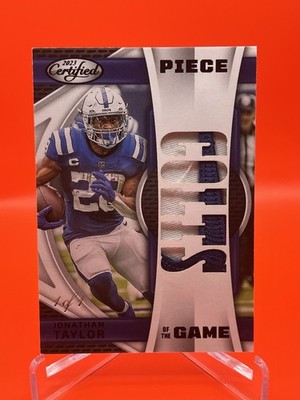 1/1 Panini 2023 Certified Piece of the Game Jonathan Taylor Colts Nike Logo Card