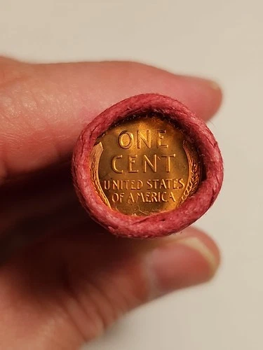TAILS DATE? OBW ORIG BANK WRAP BU UNCIRCULATED LINCOLN WHEAT CENT PENNY ROLL