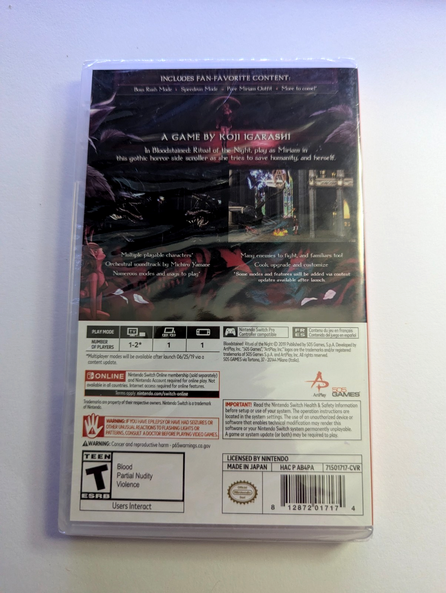 Bloodstained: Ritual of the Night - Nintendo Switch for sale