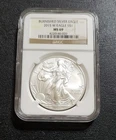 2015 W Burnished Silver Eagle NGC MS69