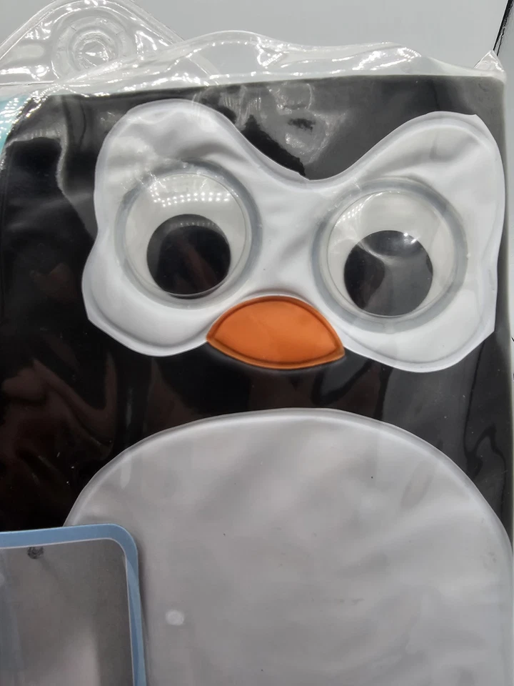 Cortina de Ducha Vinilo Googly Eye Penguins Nuevo en Paquete Foto 4 de 4