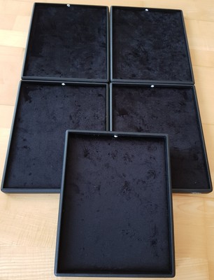 5 X Schmuckeinsatz Schmuck Tablett Fur Kette Armband Schubladeneinsatz Schwarz Ebay