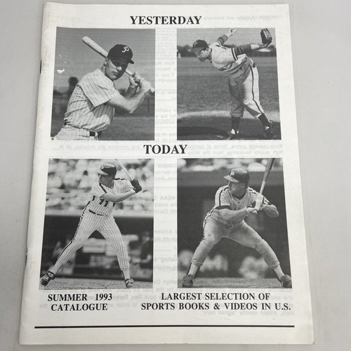 Yesterday Today Summer 1993 Catalog Sports Books Springfield VA eBay