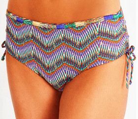 AUBADE PSYCHE DELICES GEOMETRIC PRINT BIKINI 2 PIECE SWIMSUIT S M NWT MSRP $129