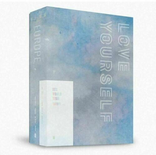 BTS WORLD TOUR LOVE YOURSELF EUROPE DVD 2 DISC+Photo Book+No Photocard FREE SHP  - Afbeelding 1 van 6