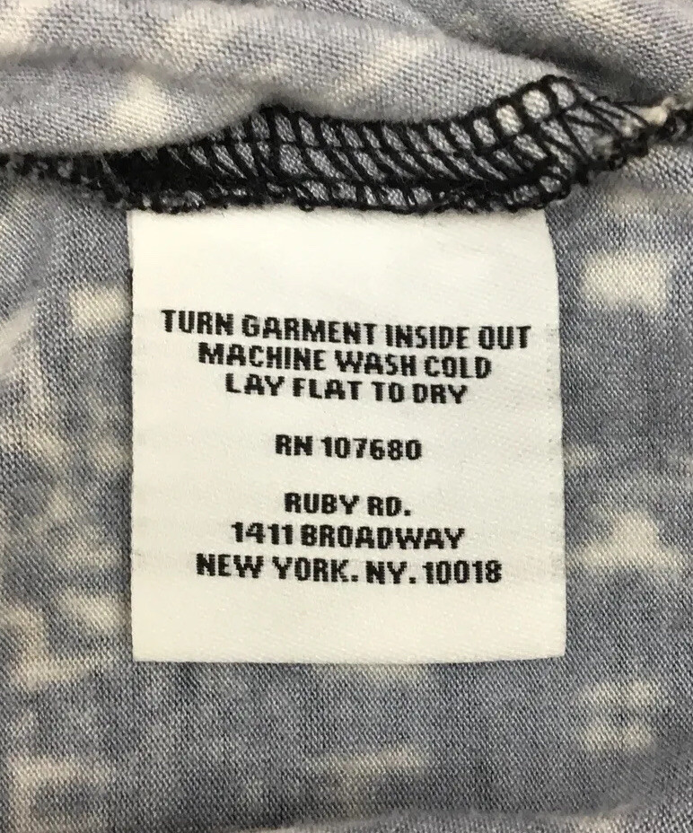 RUBY RD TOP Size PETITE MEDIUM Stretch Black Brow… - image 5