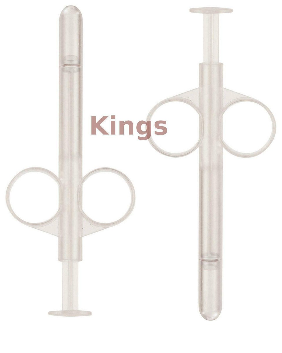 Lube Tube Lubricant Applicator Syringe Set Re Usable Anal Vaginal Use 1 or  2 Pk | eBay