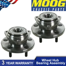 2pcs MOOG Front Wheel Bearing & Hub fit JEEP 99-04 Grand Cherokee 4.0L 4.7L 5Lug