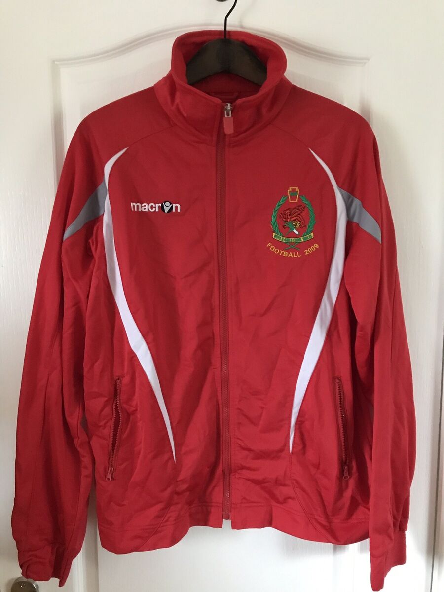 Boys & Girls Club WALES Mens Football Tracksuit Jacket Jersey Shirt Coat  Top M