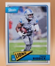 2018 Panini Classics #35 Theo Riddick Blue Back Parallel #/175 Detroit Lions 🦁 