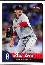 2007 Fleer Mini Die Cuts #287 Kyle Snyder Boston Red Sox