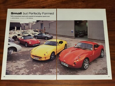 TVR MAGAZINE ARTICLE HAND-CRAFTED SPORTS CARS TUSCAN CERBERA GRIFFITH CHIMAERA
