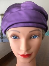 Vintage Elegant Ladies Cap-like Turban Purple Hat