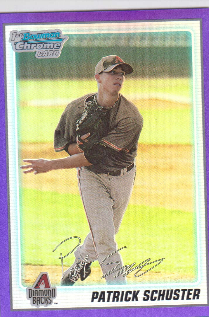 2010 Bowman Chrome Purple Patrick Schuster 422/999 BCP97