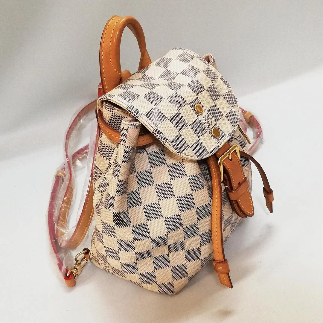 LOUIS VUITTON Damier Azur Sperone BB Backpack Bag