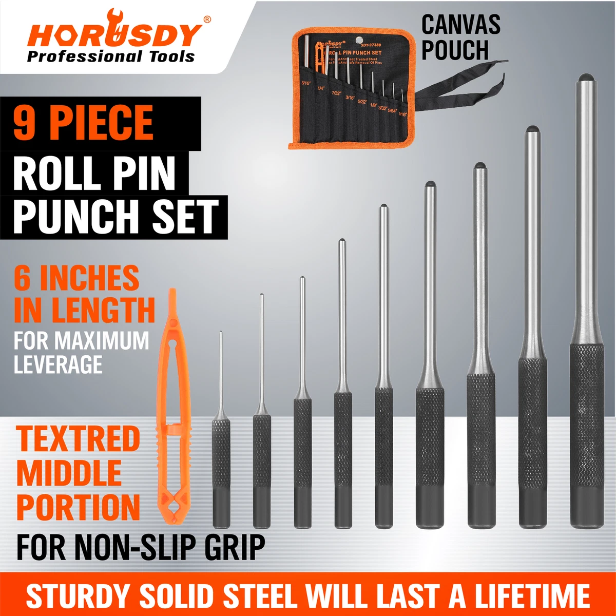 Roll pin punch set deals