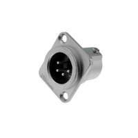 AC4MDZ Buchse Xlr MäNnlich Pin: 4 Gerade Drehkontakte LöTen 133V 10A Amphenol