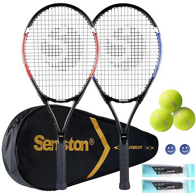 Senston Tennis Rackets for Adults 27 inch Tennis Racquets - 2 Player Tennis R...