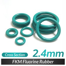 FKM Fluorine Rubber Sealing O-Rings 2.4mm Cross Section 8mm-60mm OD - High Temp