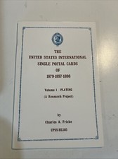 United States international single postal cards, Charles Fricke, UPSS  Handbook