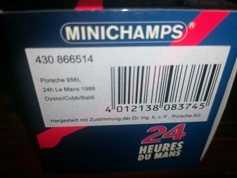 Minichamps 1/43 Porsche 956L #14 Le Mans 1986 430 866514 - Immagine 3 di 3