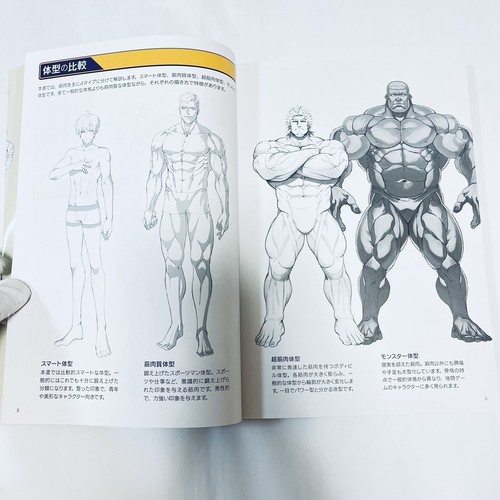 How to draw Manga STRONG MUSCLES Buff Monster Body Japanese Technique Book - F/S - Bild 7 von 12