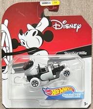 Hot Wheels 2020 Character Cars DISNEY Series Steamboat Willie #GGX72 1:64 Scale